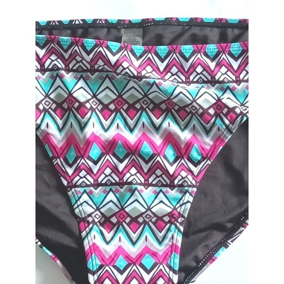 Abstract Print Adjustable Side Tie Bikini Bottom Size 3x NWOT Unbranded - Picture 3 of 6
